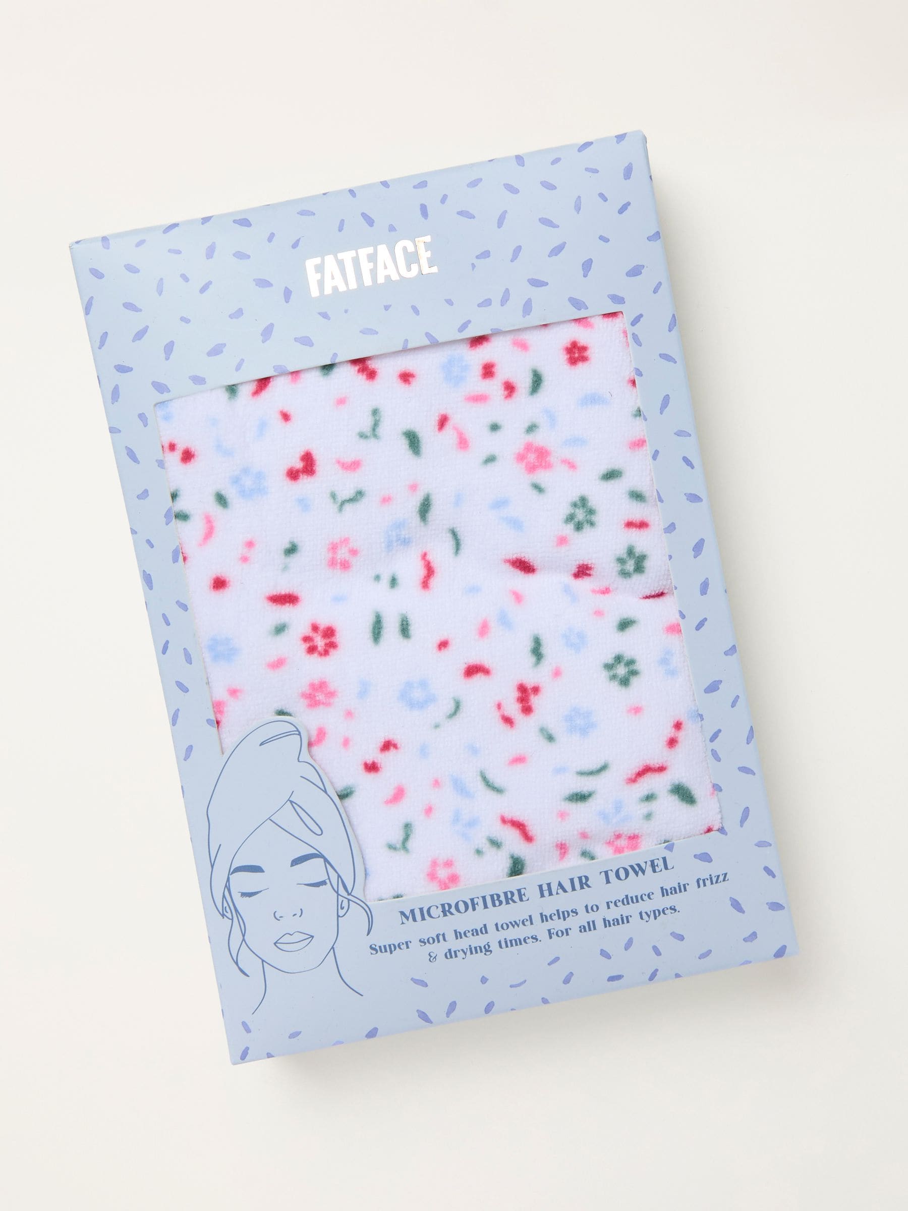 Fat Face Microfibre Hair Towel - Floral