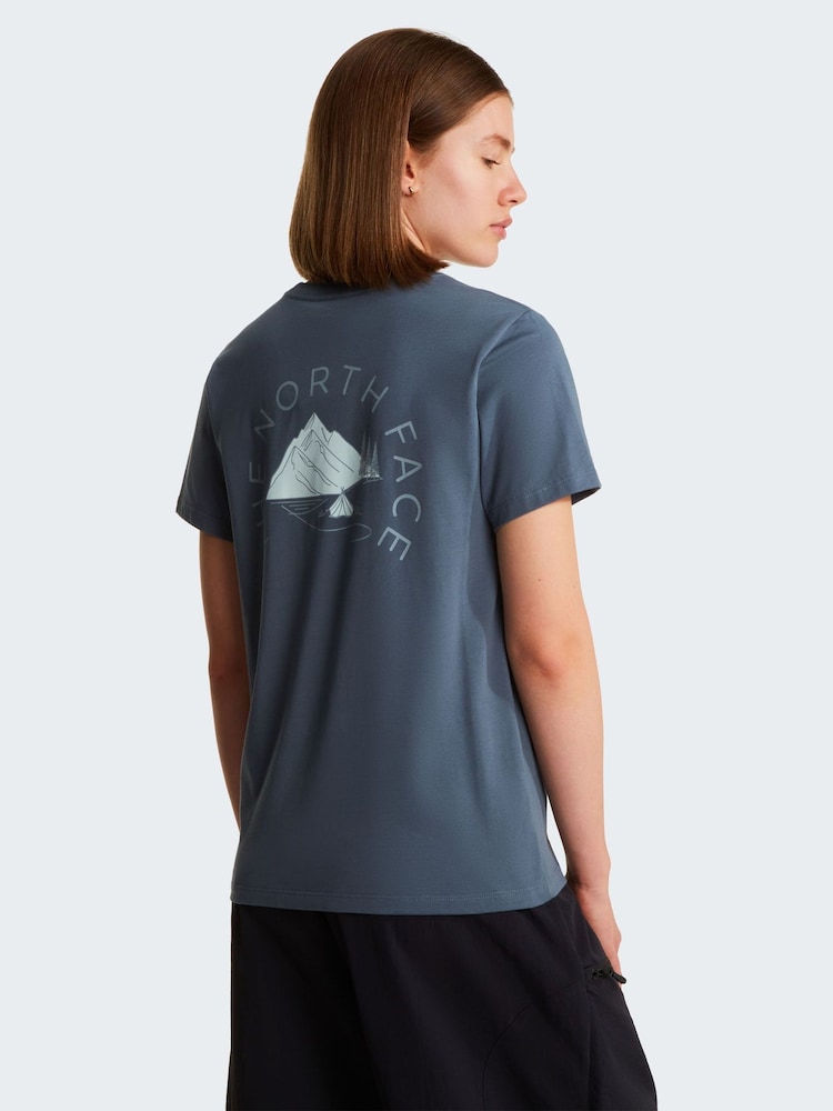 The North Face Blue Monte Blue Print Regular T-Shirt - Image 3 of 3