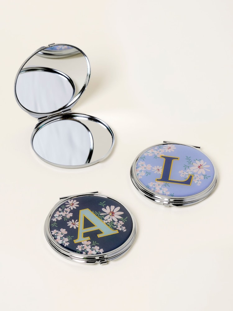 FatFace Multi Alphabet Floral Compact Mirror - Image 2 of 2