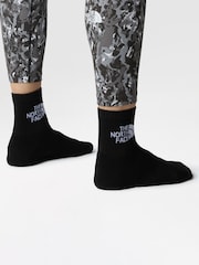 The North Face Black Multi Sport Cushioned Quarter Length 3 Pack Socks - Image 4 of 6
