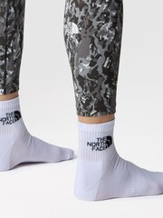The North Face White Multi Sport Cushioned Quarter Length 3 Pack Socks - Image 2 of 6