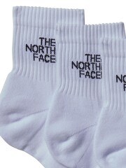 The North Face White Multi Sport Cushioned Quarter Length 3 Pack Socks - Image 5 of 6