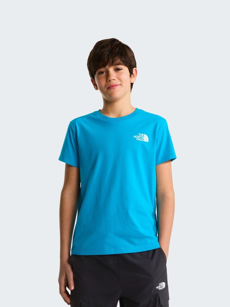 Синій - Футболка The North Face Teen Simple Dome - Image 1 of 4