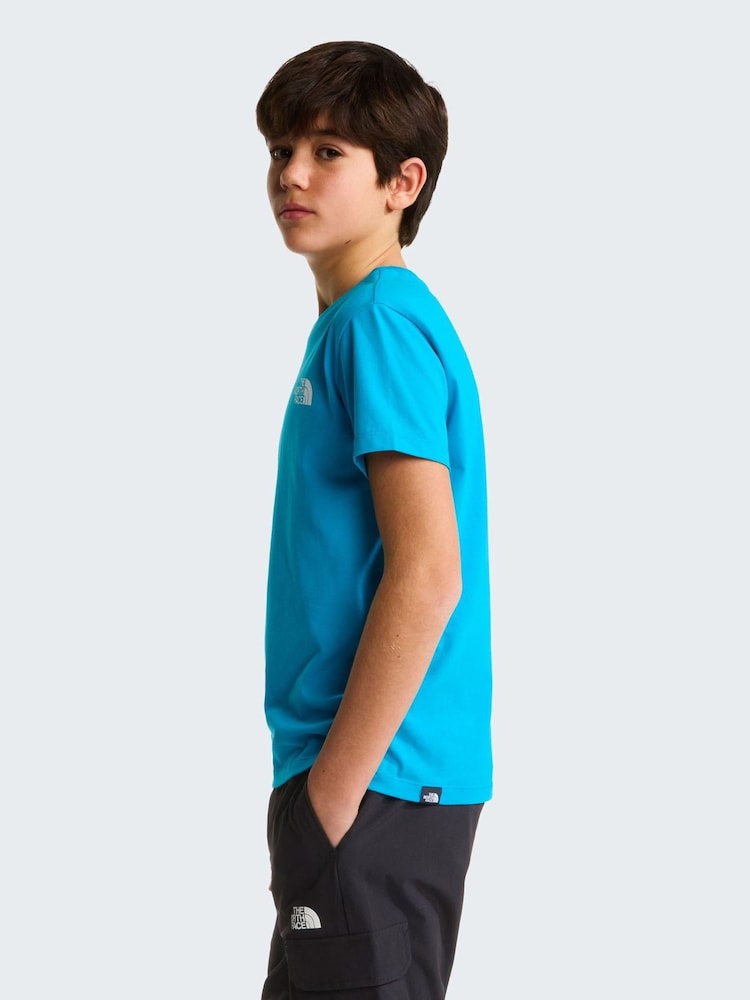 Синій - Футболка The North Face Teen Simple Dome - Image 4 of 4