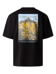 The North Face Black Plant & Flora Back Graphic Oversized T-Shirt - Image 2 of 2