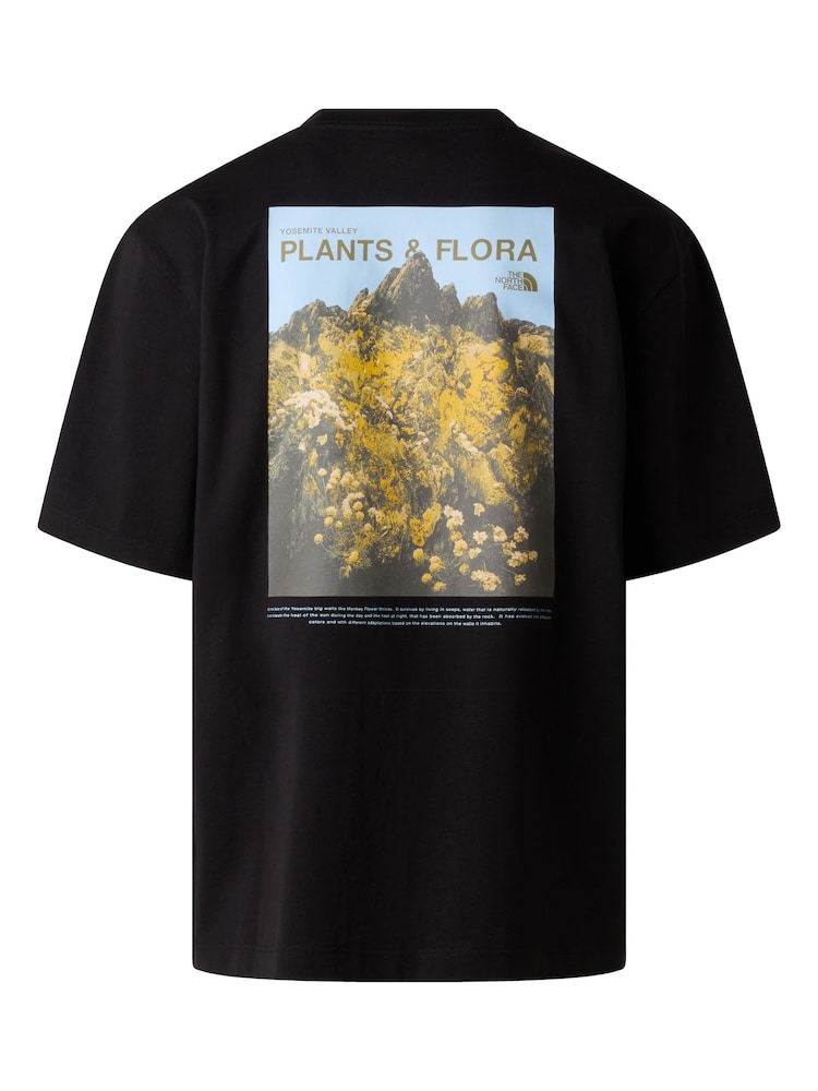 The North Face Black Plant & Flora Back Graphic Oversized T-Shirt - Image 2 of 2 The North Face Black Plant & Flora Back Graphic Oversized T-Shirt - Image 2 of 2