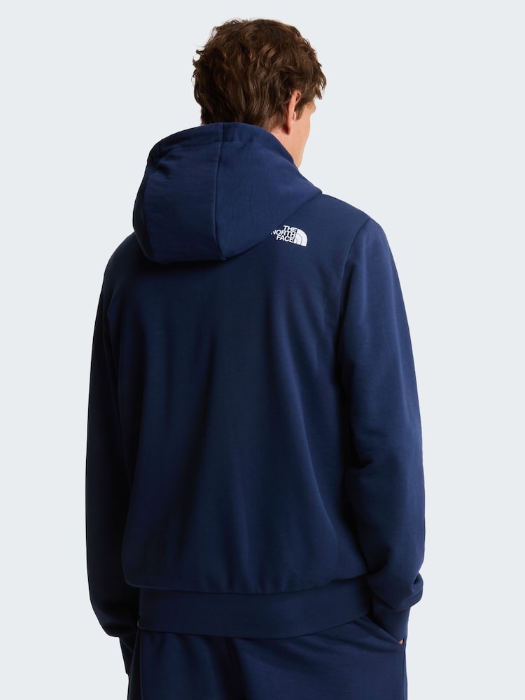 The North Face Blue Simple Dome Light Regular Hoodie - Image 2 of 6