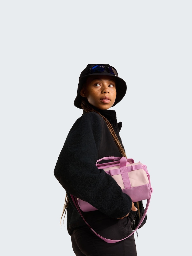 The North Face Pink Base Camp Duffle Shoulder Bag - Image 4 of 4 The North Face Pink Base Camp Duffle Shoulder Bag - Image 4 of 4