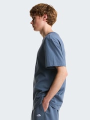 The North Face Blue Essential Central Logo Relaxed T-Shirt - Image 4 of 7