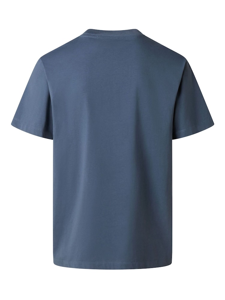 The North Face Blue Essential Central Logo Relaxed T-Shirt - Image 7 of 7 The North Face Blue Essential Central Logo Relaxed T-Shirt - Image 7 of 7