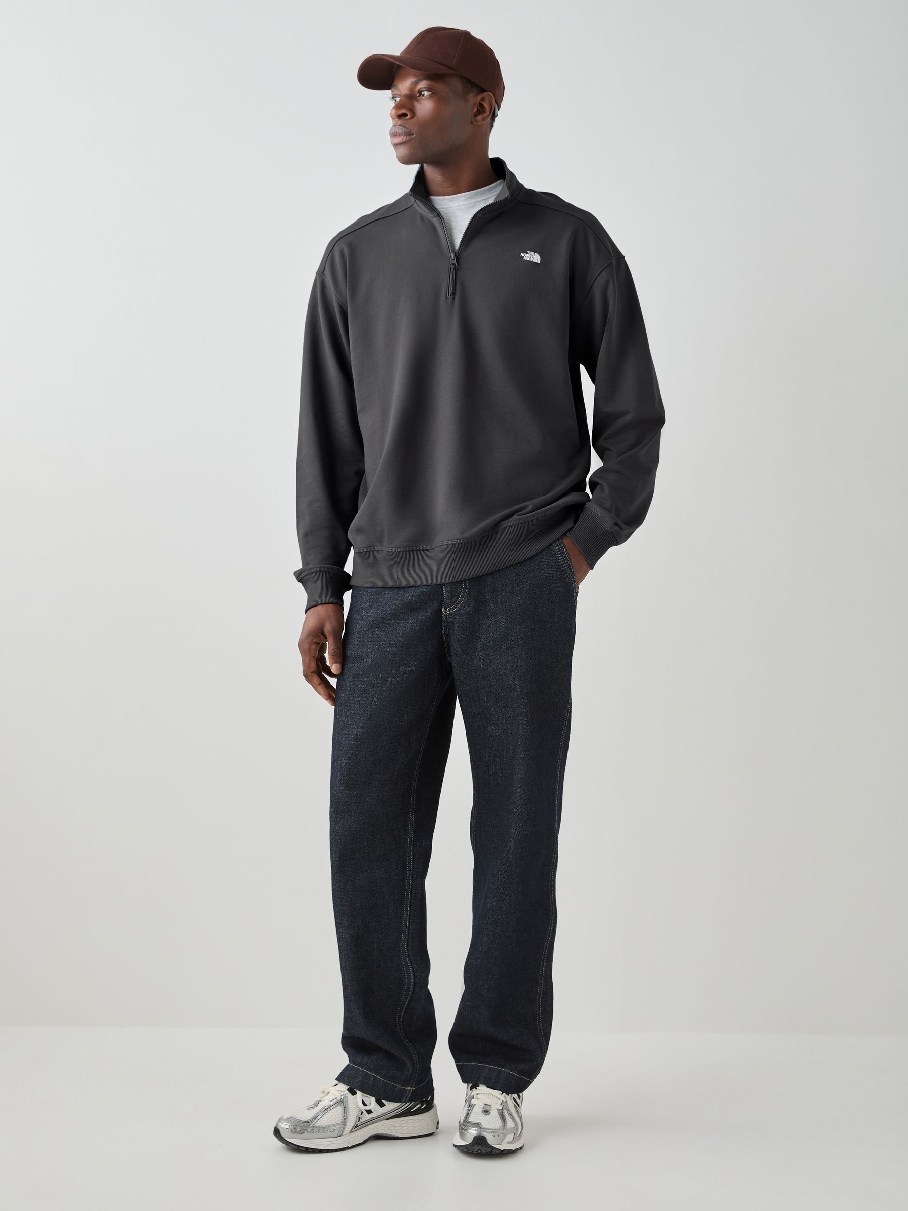 Buy Charcoal - The North Face Essential Light Relaxed 1/4 Zip