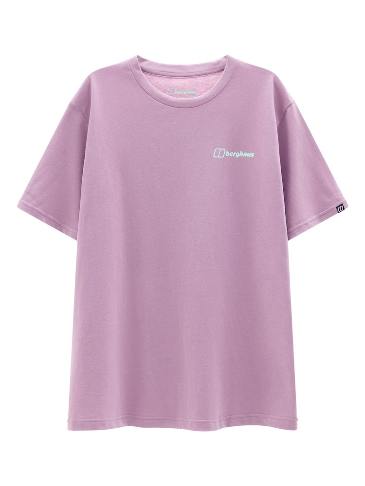 Berghaus Purple Subsection Essential Short Sleeve Graphic Adult Male Alpine Haze T-Shirt - Image 6 of 6 Berghaus Purple Subsection Essential Short Sleeve Graphic Adult Male Alpine Haze T-Shirt - Image 6 of 6