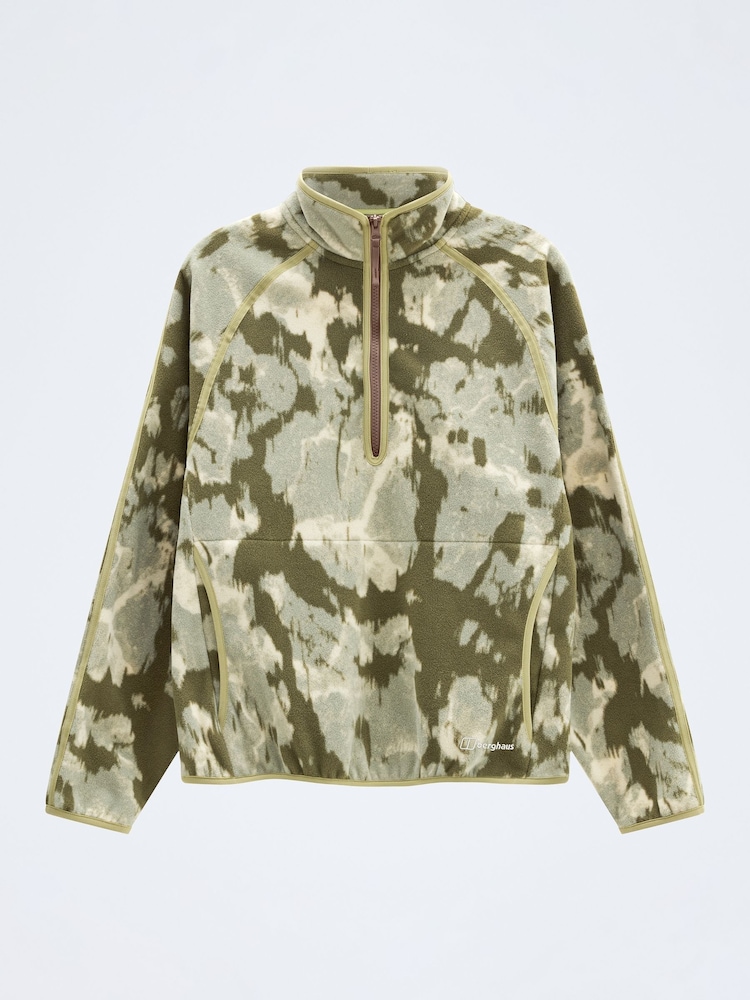 Berghaus Green Bamburgh Half Zip Adult Wisdom Printed Fleece - Image 6 of 6