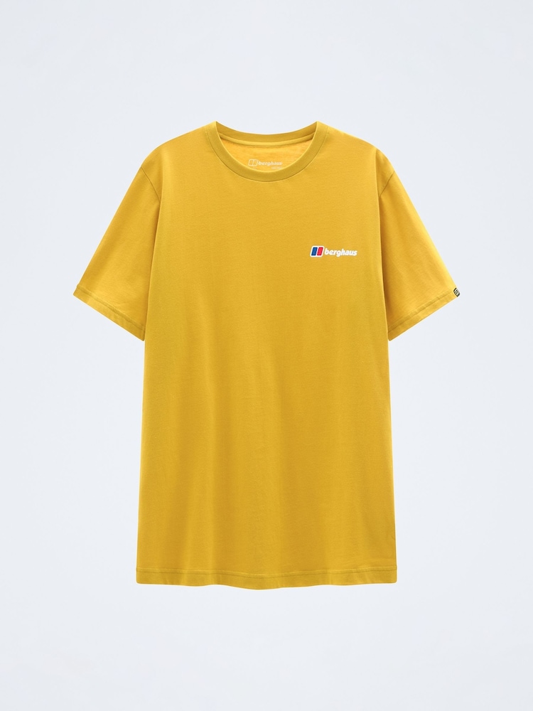 Berghaus Yellow Berghaus Class Logo Short Sleeve Graphic T-Shirt - Image 6 of 6