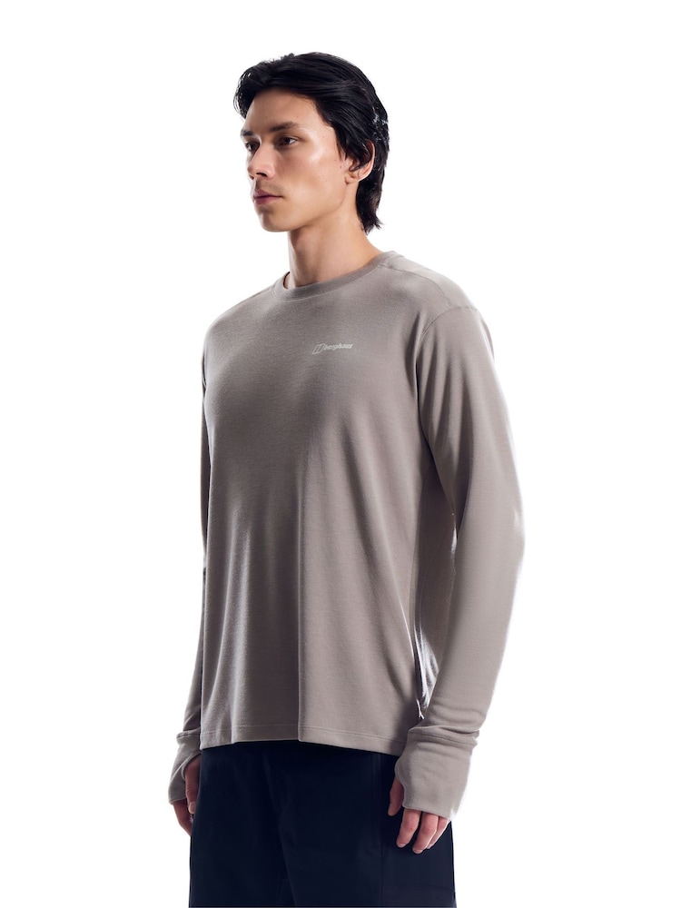 Berghaus Grey Ivyhill Long Sleeve Crew Neck Sweat Top - Image 5 of 5