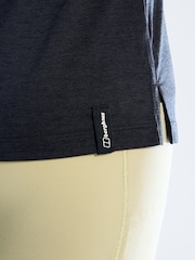 Berghaus Black Ivyhill Light Short Sleeve Tech Tee Adult Female Jet - Image 4 of 6