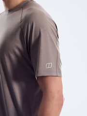 Berghaus Grey Ivyhill Light Short Sleeve Tech T-Shirt - Image 4 of 6