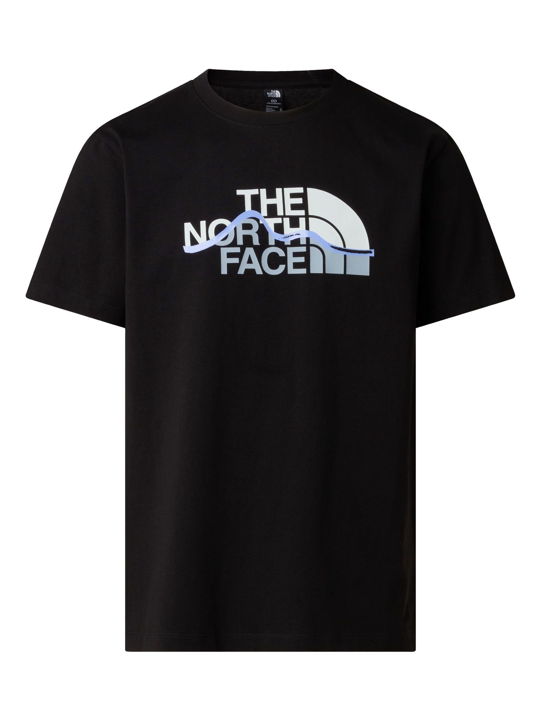 Buy The North Face Black Mountain Line Regular T-Shirt from Next USA