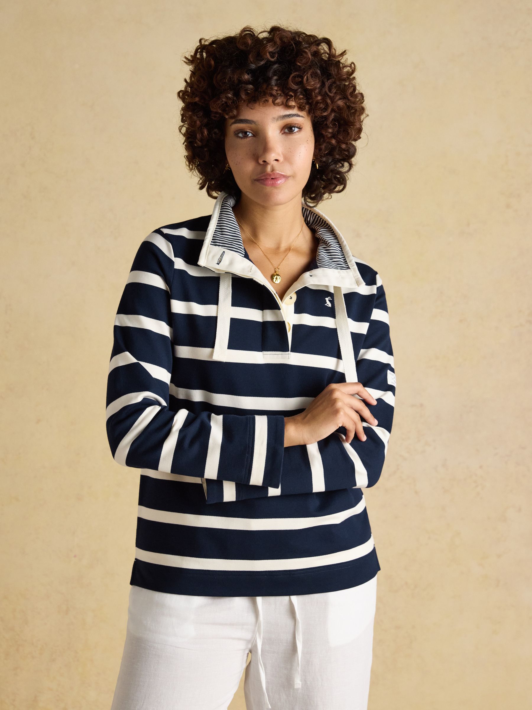 Joules Women's Saunton White Sweatshirt Multi Size 8 - Image 3