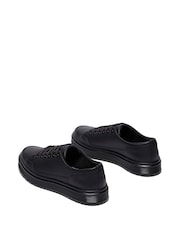 Dr. Martens Black Brookline 6 Eye Classic Nappa Shoes - Image 2 of 4