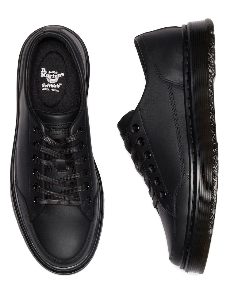 Buy Martens Black Brookline Eye Classic Nappa Shoes from the