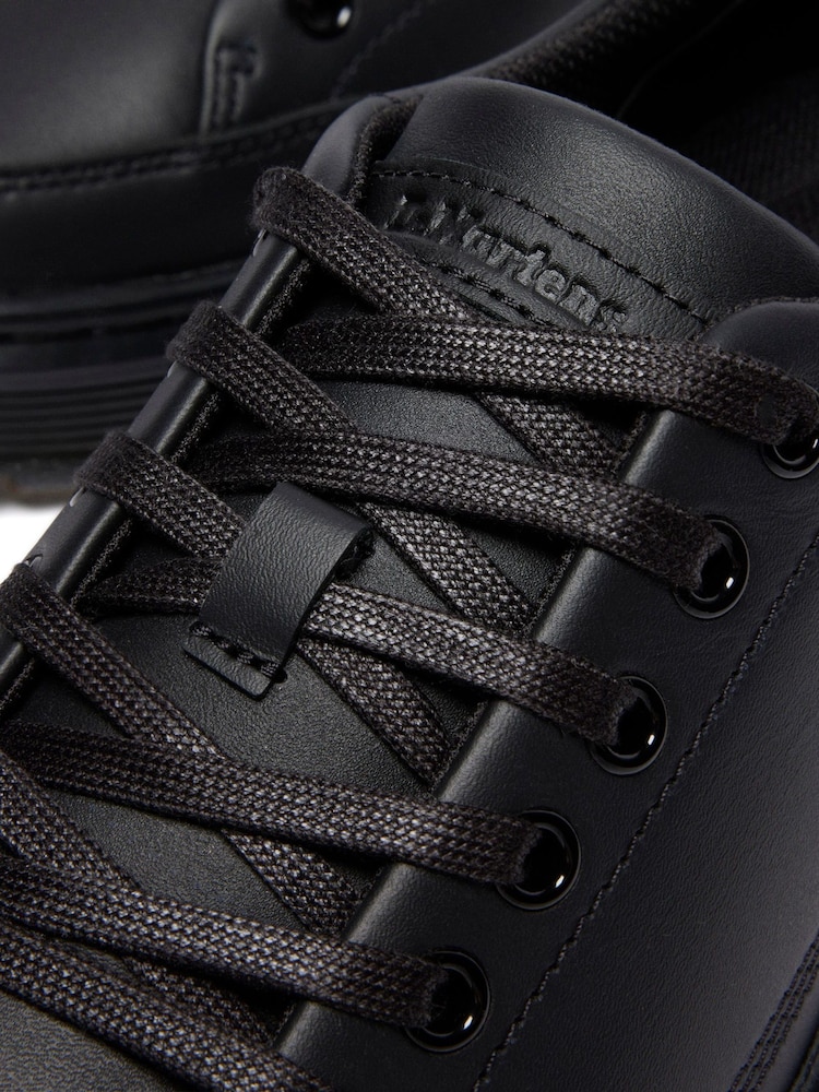 Dr. Martens Black Brookline 6 Eye Classic Nappa Shoes - Image 4 of 4