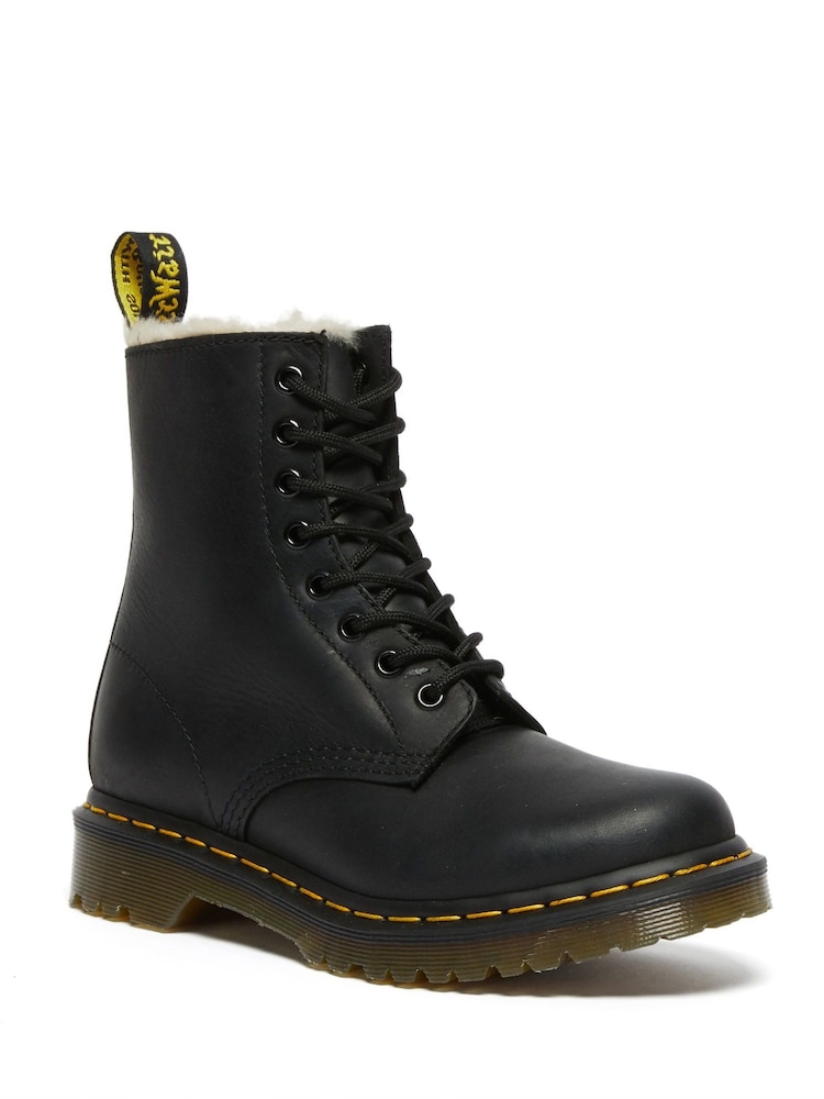 Dr. Martens Black 1460 Serena Burnished Wyoming Boots - Image 1 of 4