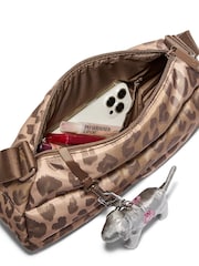 Victoria's Secret Pink Leopard Brown Quilted Puffer Shoulder Bag - Image 4 of 4