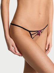 Victoria's Secret Black Cherry Bomb Bikini Embroidered Knickers - Image 1 of 2