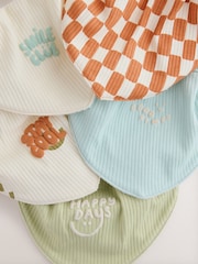 Green/Orange Baby Bibs 5 Pack - Image 7 of 8