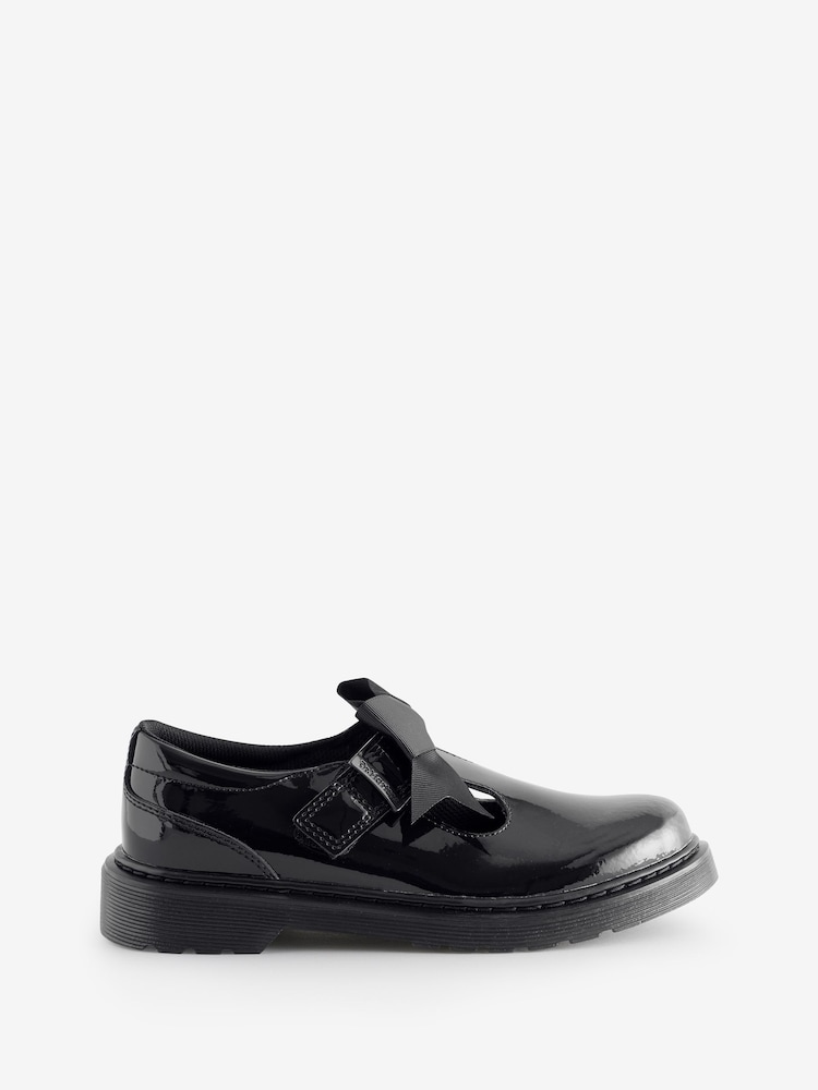 Dr. Martens Black Junior Polley Ii Bow Patent Lamper Shoes - Image 1 of 1 Dr. Martens Black Junior Polley Ii Bow Patent Lamper Shoes - Image 1 of 1