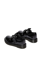 Dr. Martens Black Junior Polley Ii Bow Patent Lamper Shoes - Image 2 of 4