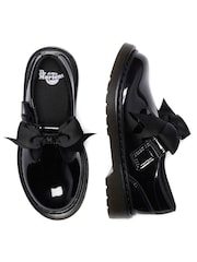 Dr. Martens Black Junior Polley Ii Bow Patent Lamper Shoes - Image 3 of 4