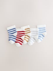 Albastru/Alb - Socks 5 pack (0mths-2yrs) - Imaginea 1 din 3
