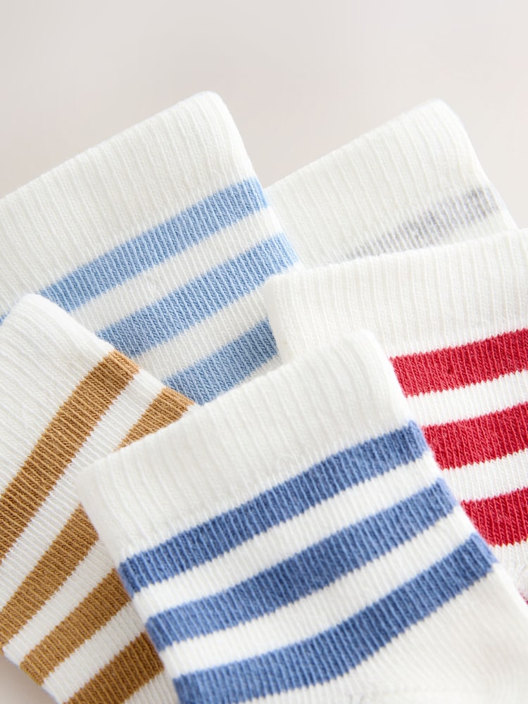 Albastru/Alb - Socks 5 pack (0mths-2yrs) - Imaginea 2 din 3