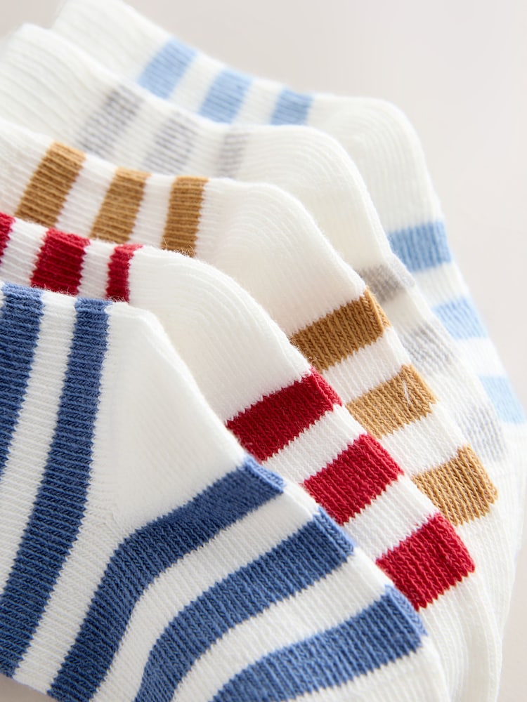 Albastru/Alb - Socks 5 pack (0mths-2yrs) - Imaginea 3 din 3