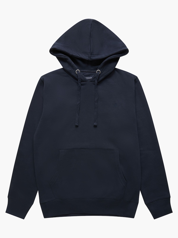 French Connection Blue Overhead Hoodie with Kangaroo Pocket - Image 5 of 5