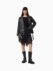 AllSaints Black Jayde Tulle Skirt - Image 1 of 9