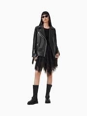 AllSaints Black Jayde Tulle Skirt - Image 4 of 9