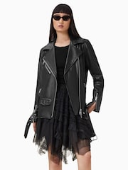 AllSaints Black Jayde Tulle Skirt - Image 5 of 9