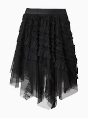 AllSaints Black Jayde Tulle Skirt - Image 9 of 9