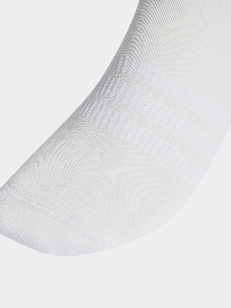Blanco - Pack de 3 - adidas Cushioned Essentials Crew Socks 3 Pack - Imagen 4 de 4 Blanco - Pack de 3 - adidas Cushioned Essentials Crew Socks 3 Pack - Imagen 4 de 4
