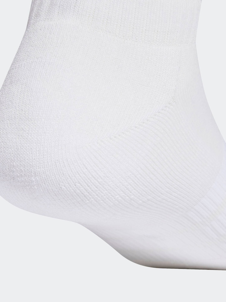 Blanco - adidas Cushioned Essentials Bajo Cut Socks 3 Pair Pack - Imagen 4 de 4 Blanco - adidas Cushioned Essentials Bajo Cut Socks 3 Pair Pack - Imagen 4 de 4