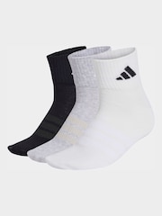adidas Grey Thin Light Sportswear Ankle Socks 3 Pack - Image 1 of 4