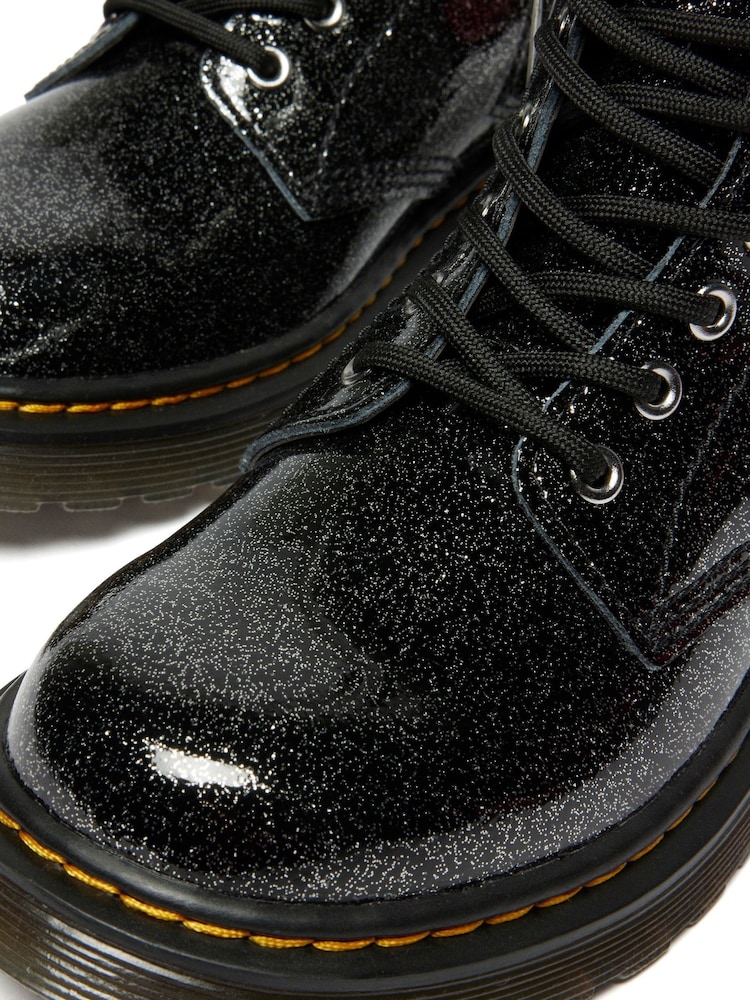 Dr. Martens Black 1460 J Nebula Glitter Shoes - Image 4 of 4