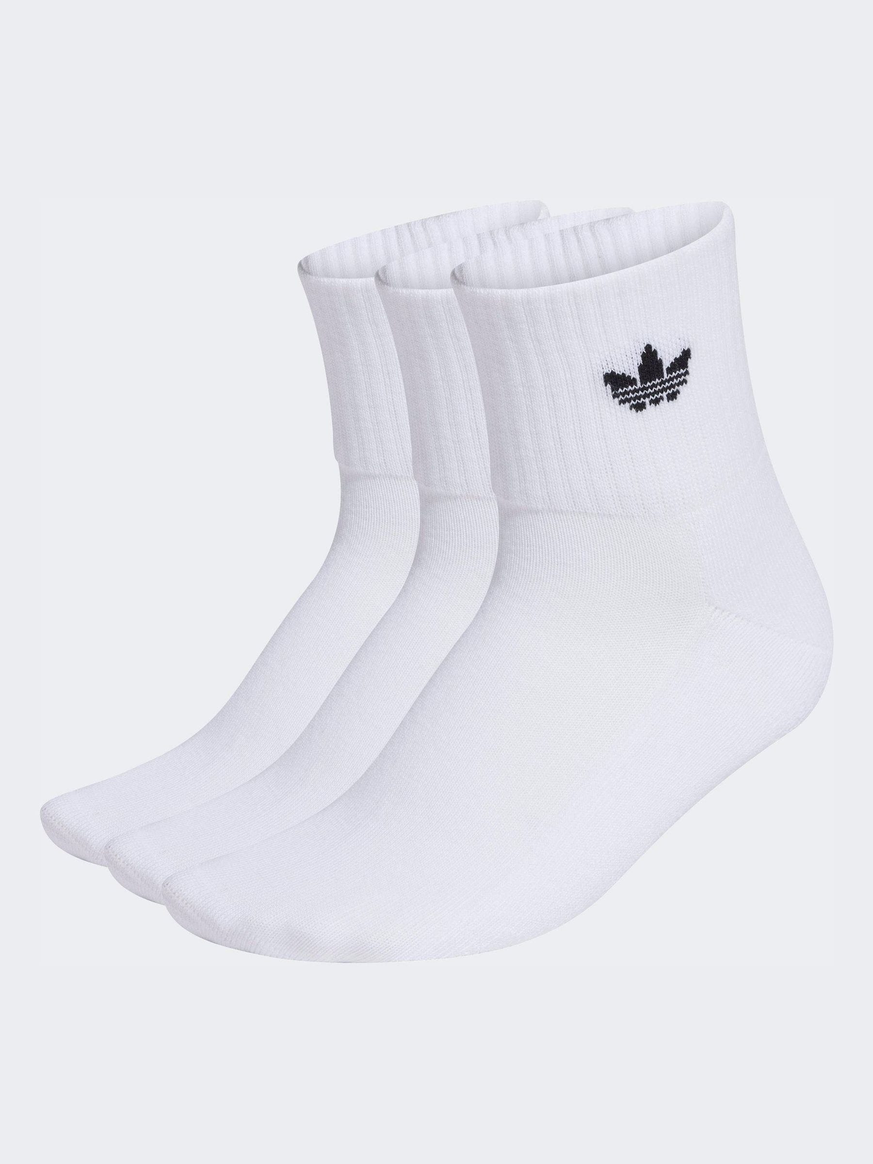 adidas originals White Ankle Socks 3 Pack view 1