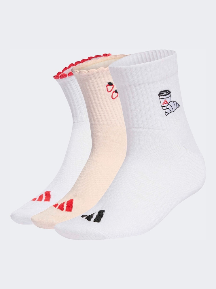 adidas Pink GRAPHIC SOCK 3P - Image 1 of 3 adidas Pink GRAPHIC SOCK 3P - Image 1 of 3