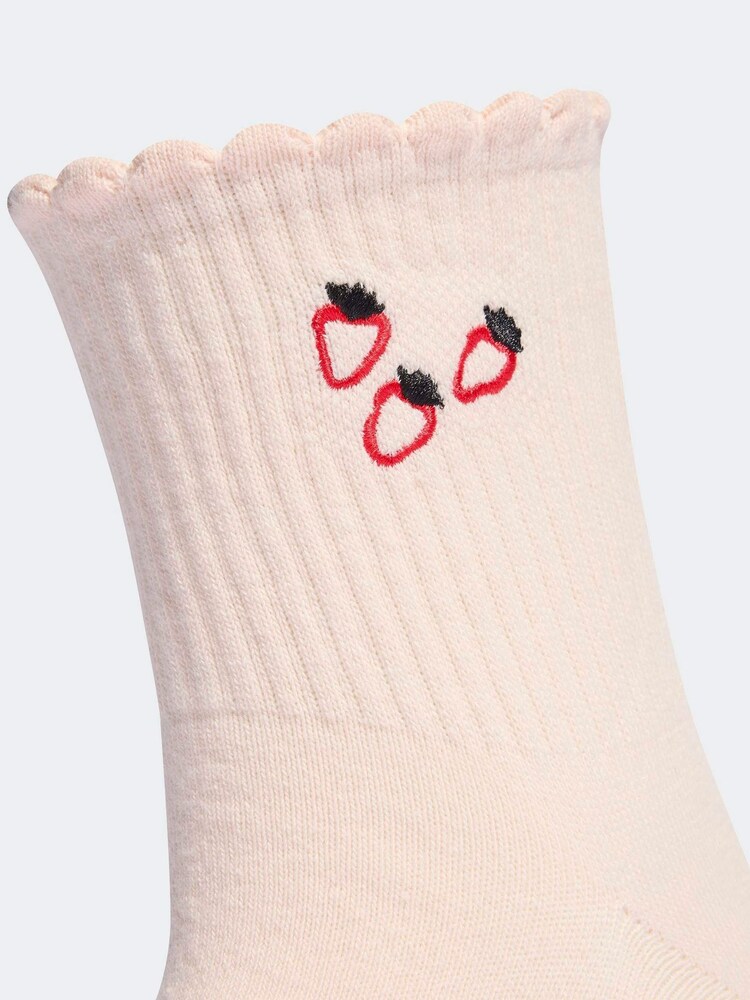 adidas Pink GRAPHIC SOCK 3P - Image 3 of 3 adidas Pink GRAPHIC SOCK 3P - Image 3 of 3