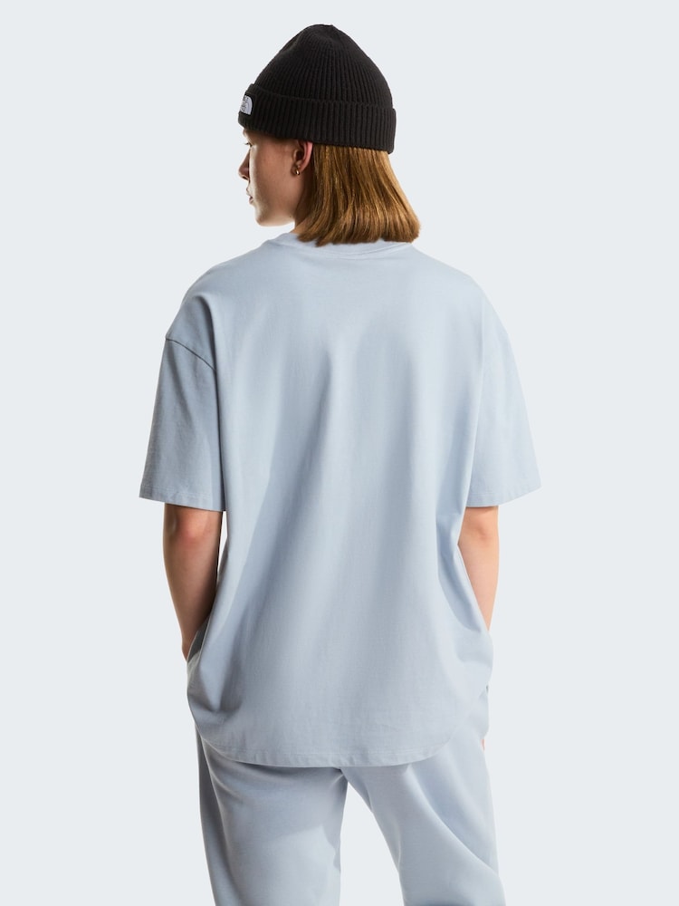 The North Face Blue Essential Simple Dome Oversized T-Shirt - Image 2 of 3 The North Face Blue Essential Simple Dome Oversized T-Shirt - Image 2 of 3