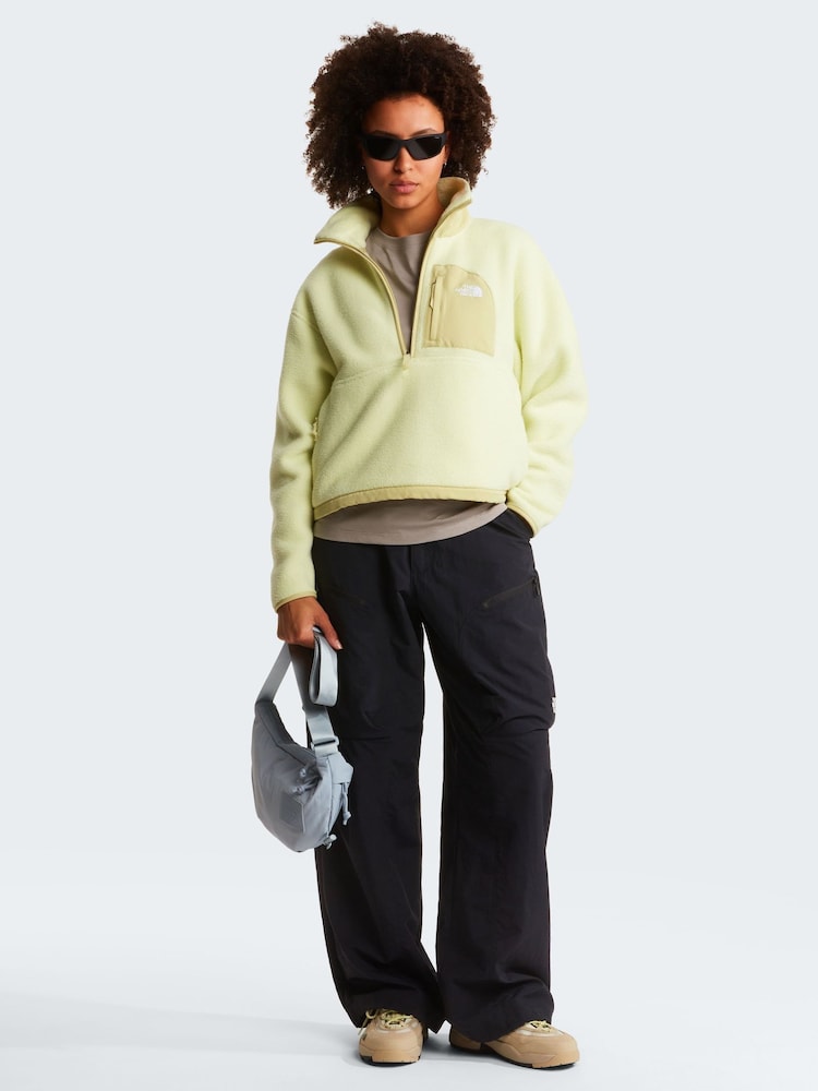 ירוק - The North Face פליז עם רבע רוכסן, דגם Yumiori Off Peak - תמונה 1 מתוך 4